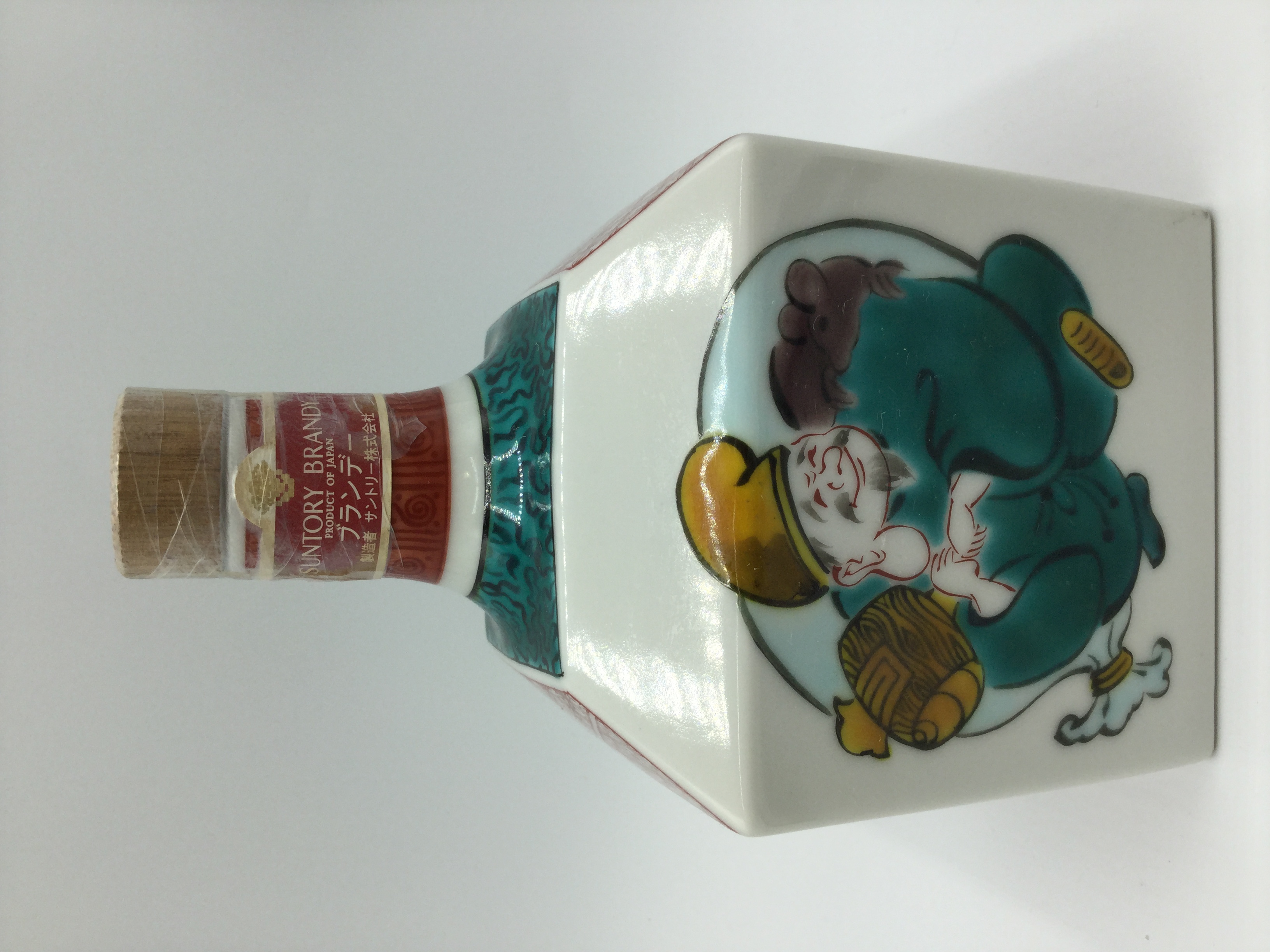 サントリー ブランデー 九谷焼 鼠に大黒 瑞穂文　　　　　　　　SUNTORY BRANDY Kutani-yaki Porcelain