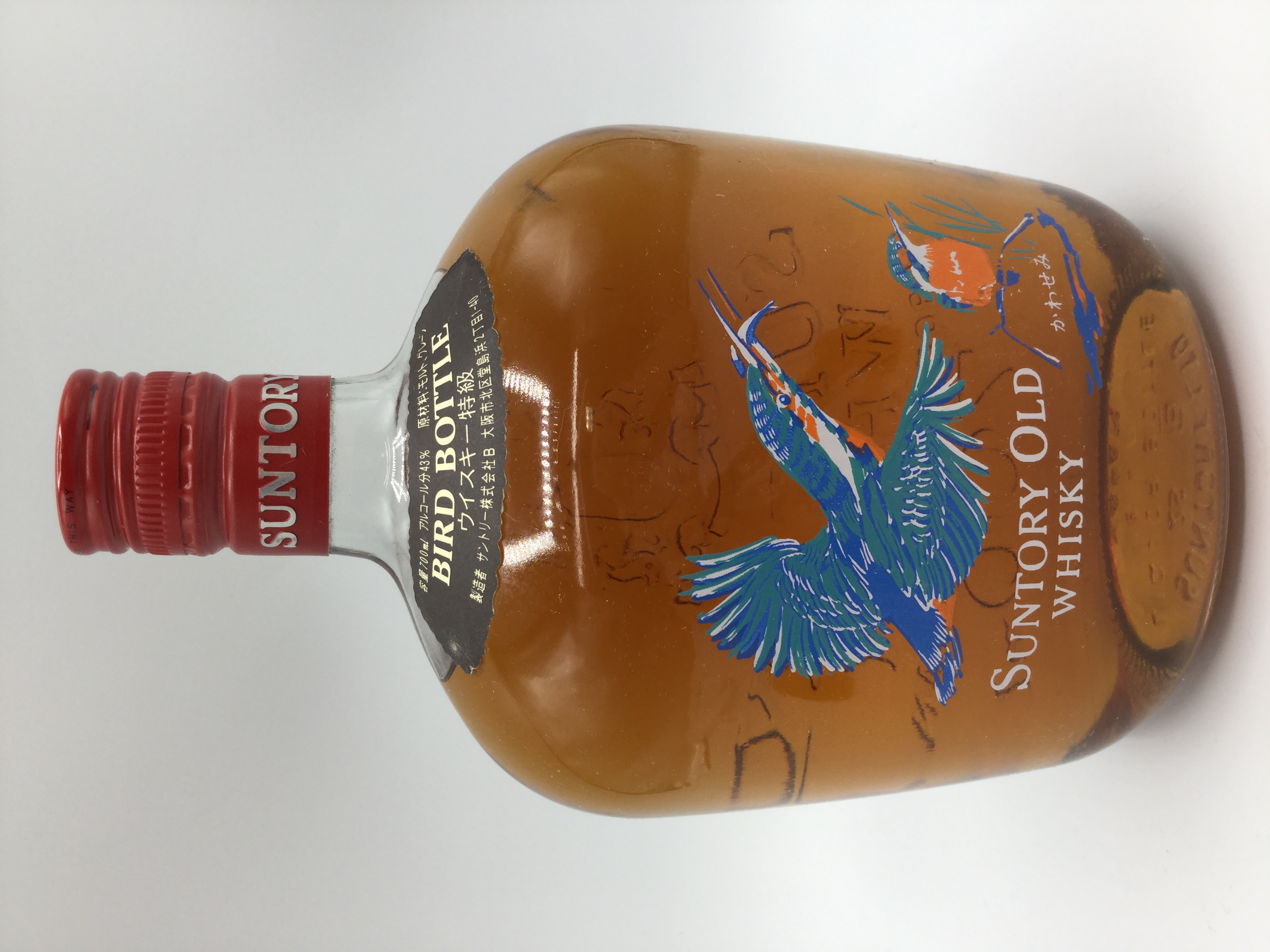 サントリーオールド バードボトル かわせみ　　　　　　　　SUNTORY OLD WHISKY BIRD BOTTLE