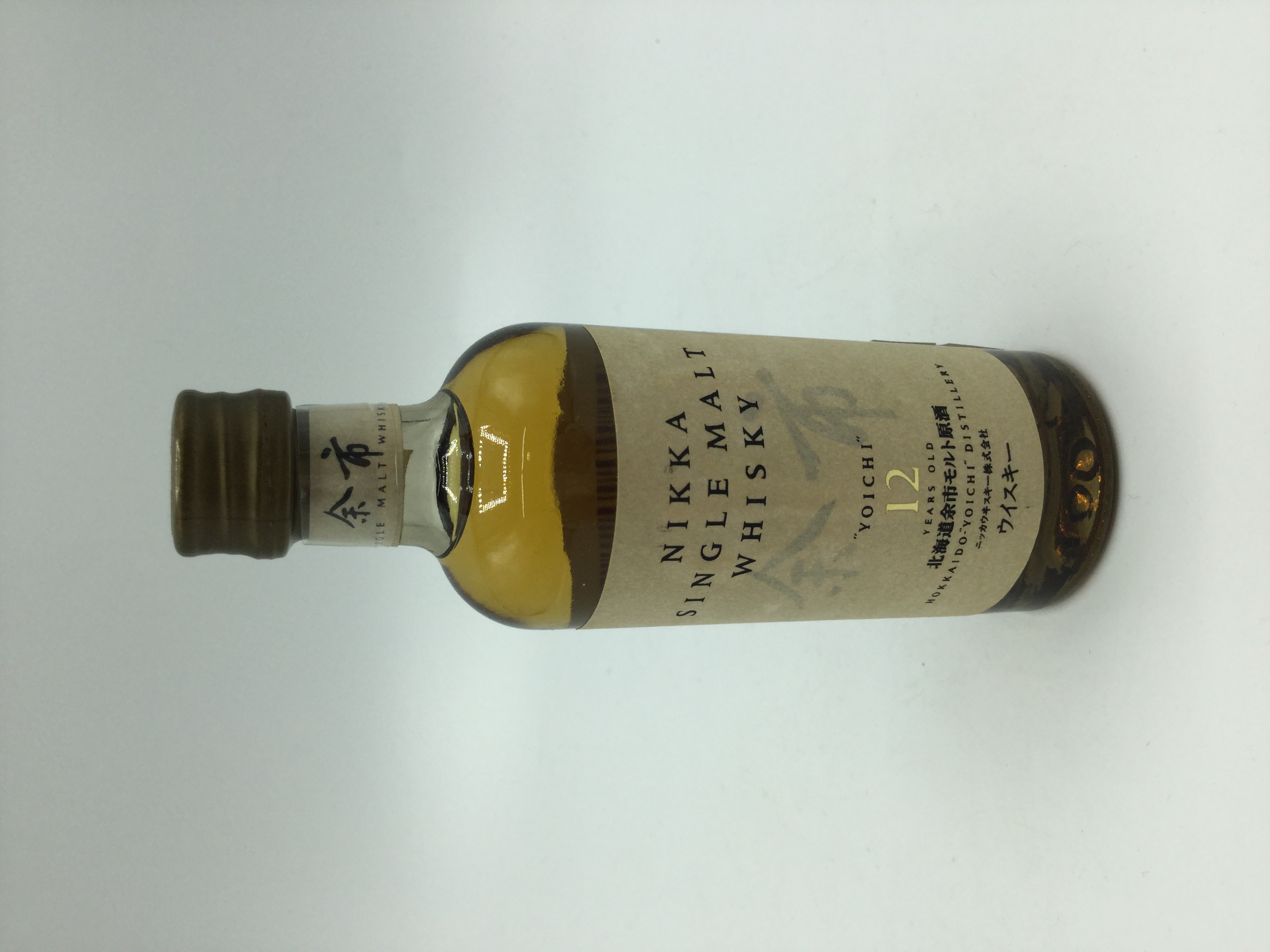 余市12年 北海道余市モルト　　　　　　　　　　　　原酒 50ml　　　　　 　　　　　　　YOICHI hokkaido yoichi malt　　　　　　　　　12 years old 50ml