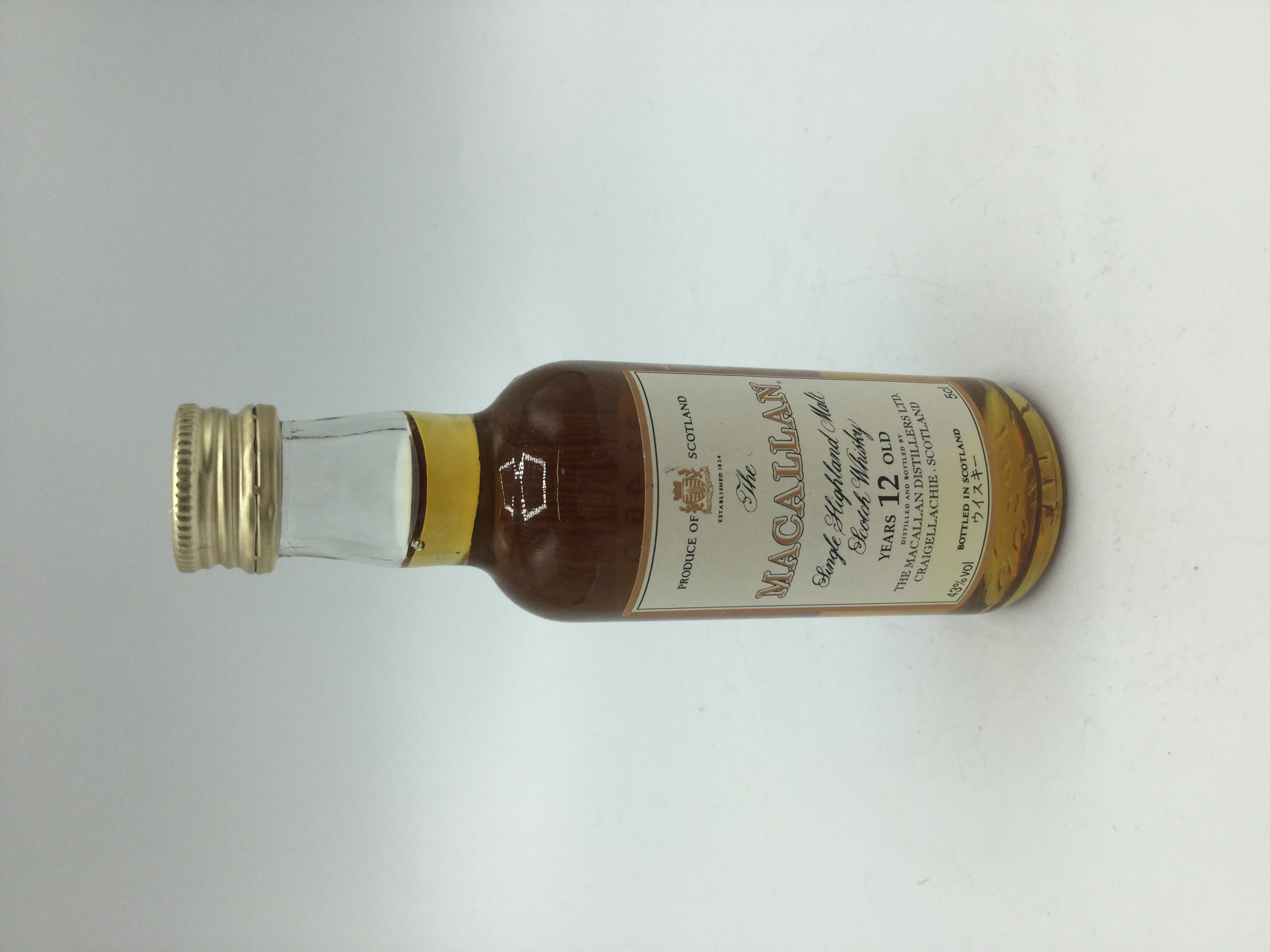 マッカラン 12年 50ml　　　　　　　　MACALLAN 12years old 50ml